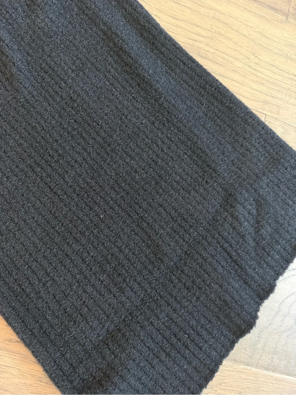 ALO Yoga Black snuggle up sweater Ribbed Wide-Leg Sweatpants pants xs